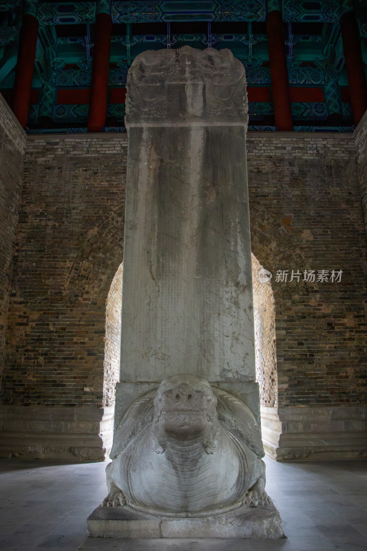 南京钟山风景区明孝陵石碑