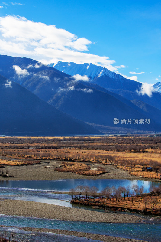 中国西藏林芝尼洋河雅尼国家湿地公园