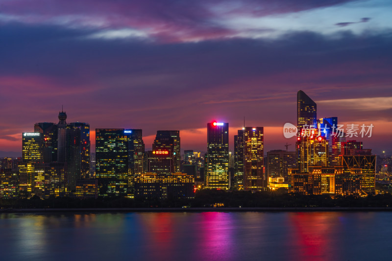 杭州钱江新城夜景