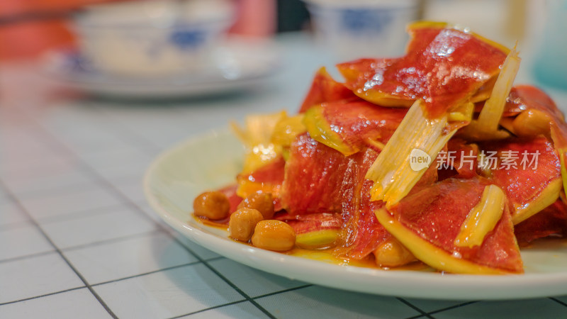 东北菜美食凉拌萝卜皮