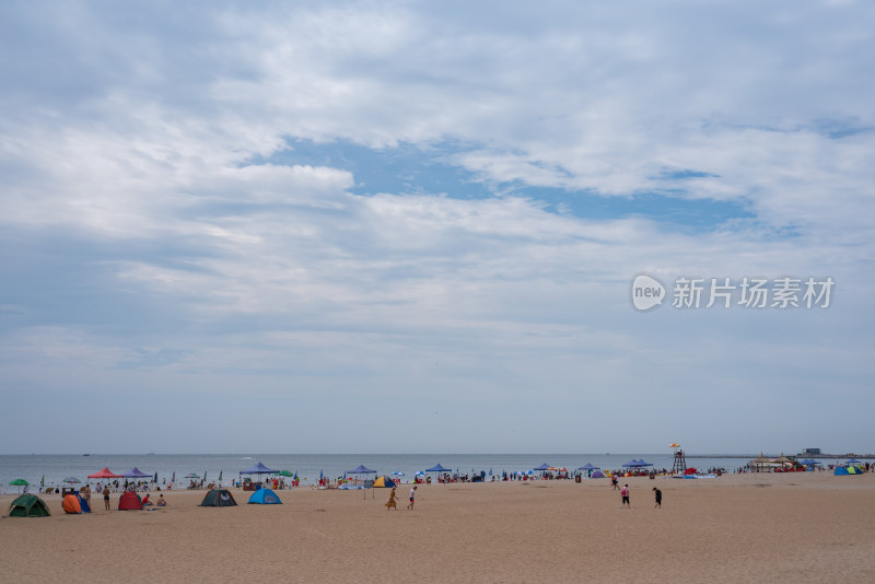 秦皇岛南戴河景区海边海滨海滩