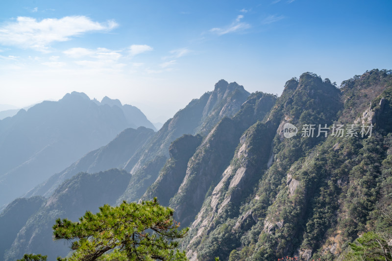 安徽黄山风景区自然风光