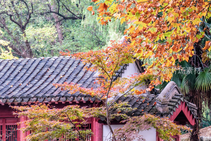 南京钟山风景名胜区明孝陵中的建筑风景