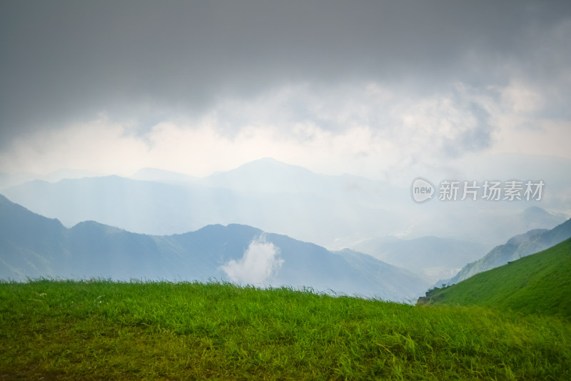 夏天江西武功山的高山草甸