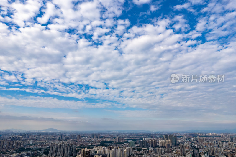 广州城市风光城中村航拍摄影图