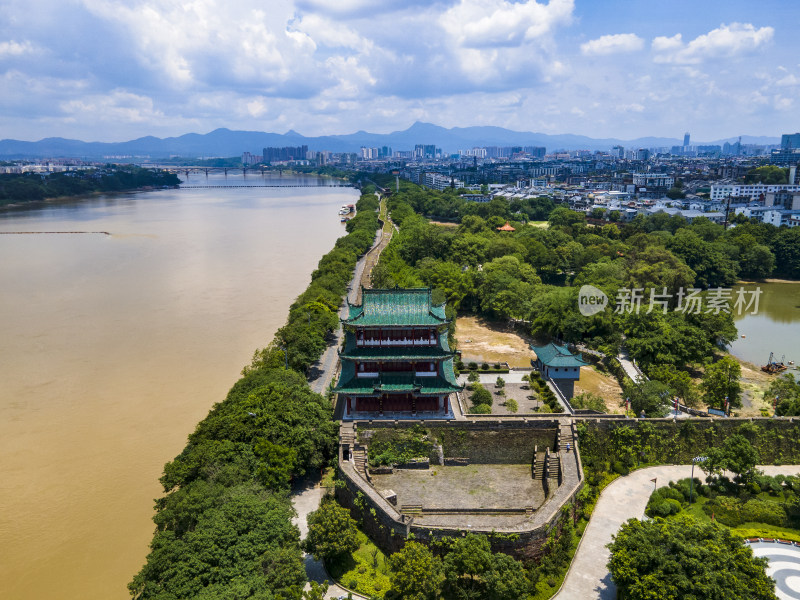 江西赣州江南宋城 A景区航拍摄影图