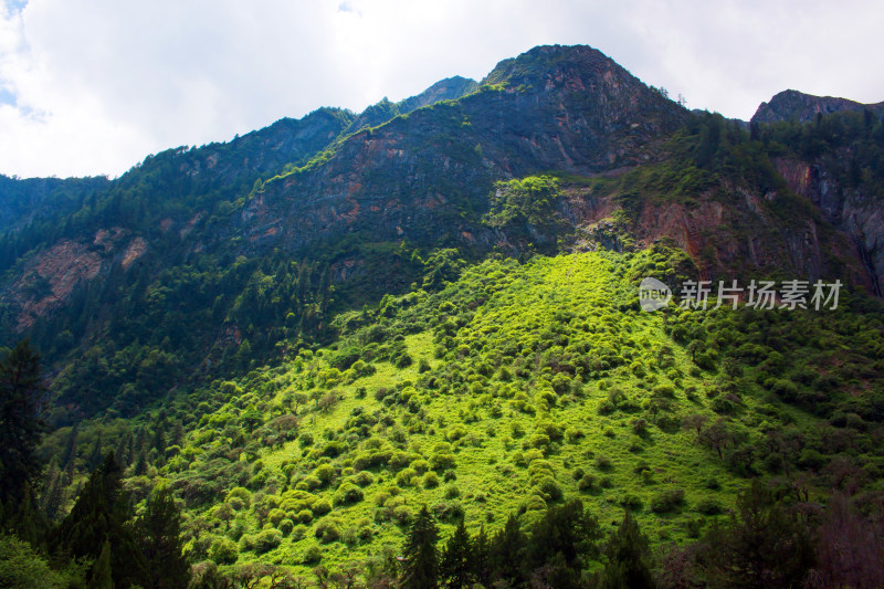 风景天空山峰川西户外