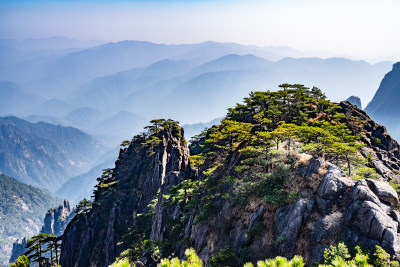 安徽黄山风景区自然风光