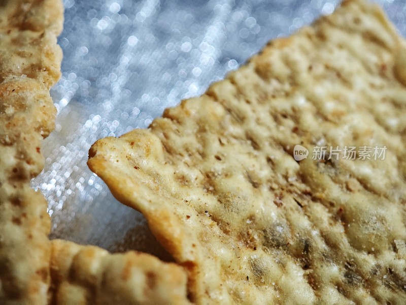 美味的饼干特写