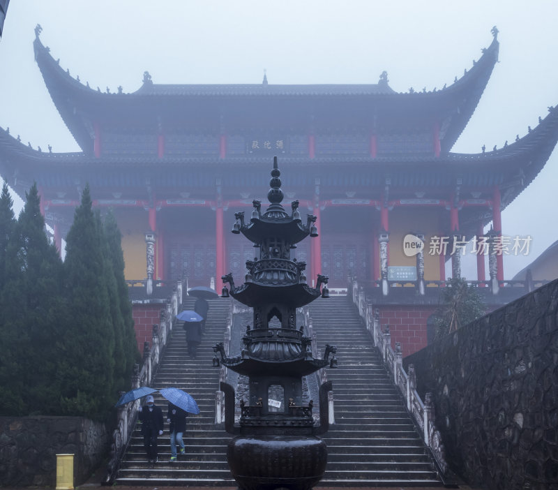 安徽九华山地藏禅寺建筑