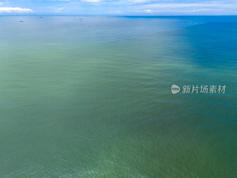 蓝色海洋大海海岛风光航拍图