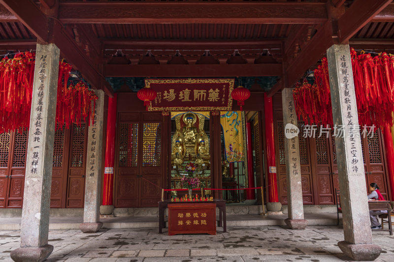 杭州西湖三天竺法镜寺古建筑风景