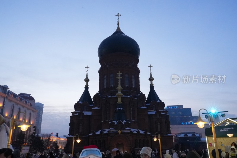 哈尔滨地标 网红打卡地 圣索菲亚教堂