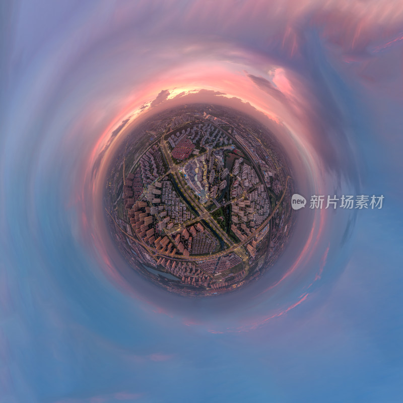 江苏省常州市城市球形全景