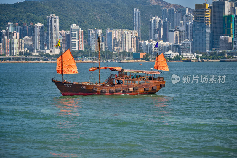 中国香港维多利亚港游船