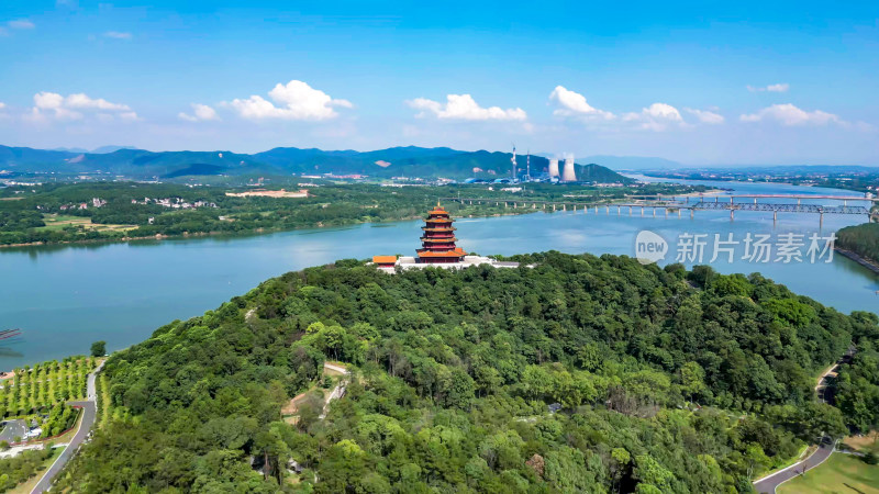 江西吉安神岗山望阁