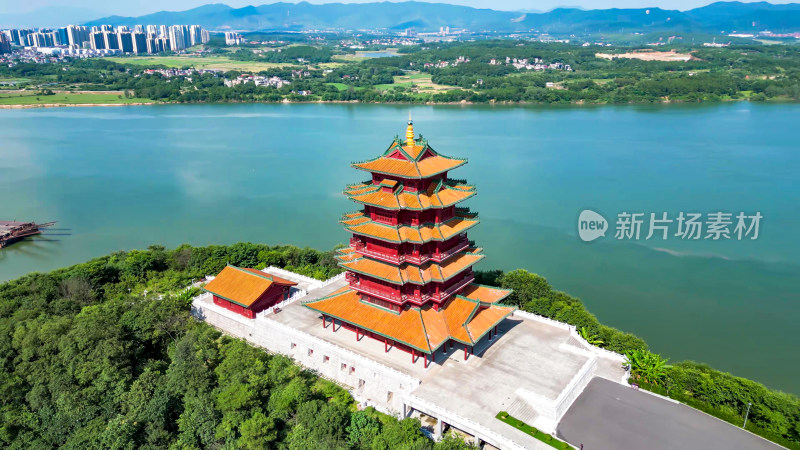 江西吉安神岗山望阁