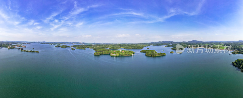 湖北武汉木兰湖5A景区全景图