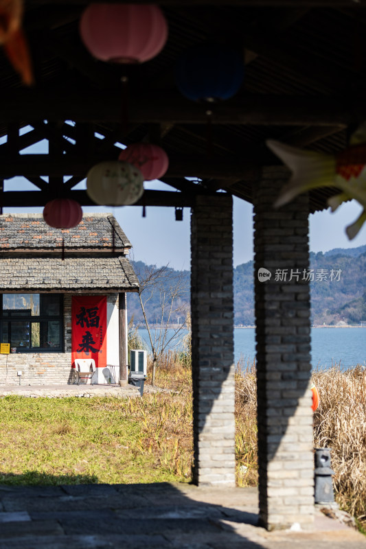 宁波东钱湖下水湿地钱湖秘境冬天景色