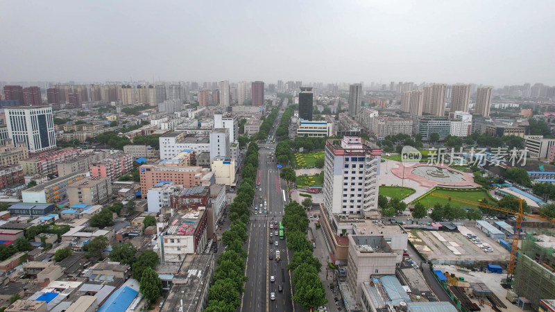 河北邢台城市风光航拍