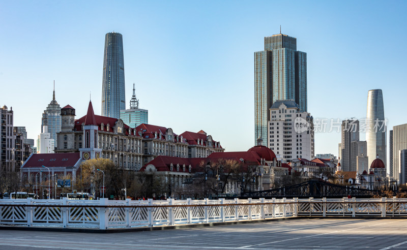 天津津门故里海河风情自然建筑景观