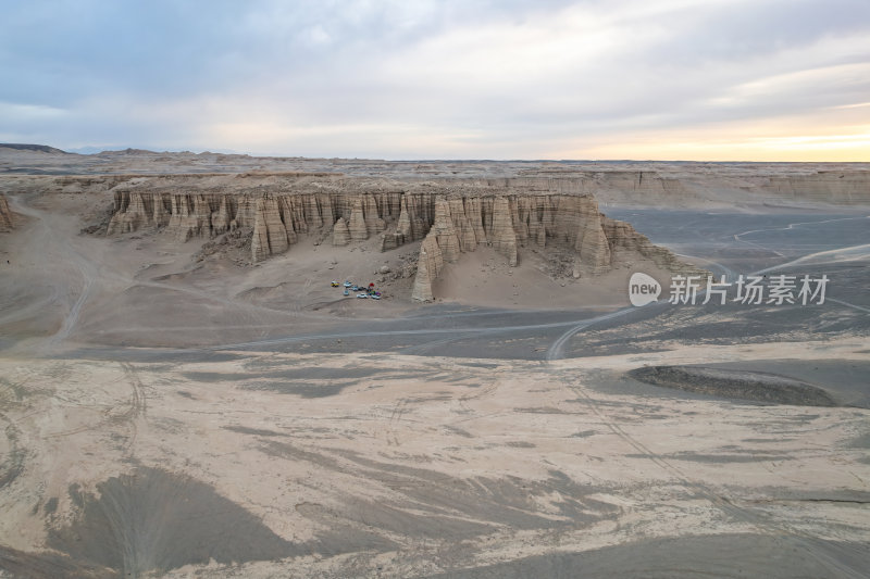 新疆哈密大海道火星地貌雅丹高空航拍