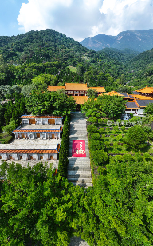 惠州市博罗县罗浮山风景名胜区延祥古寺航拍