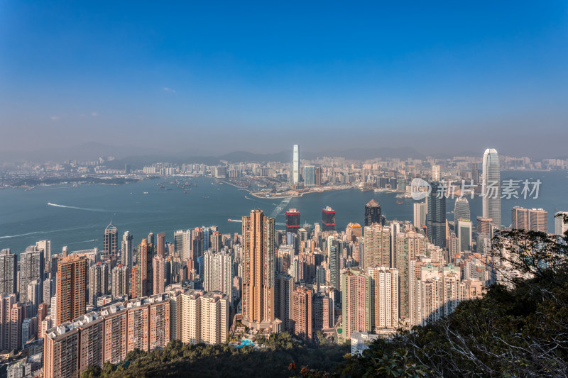 中国香港维多利亚港风景