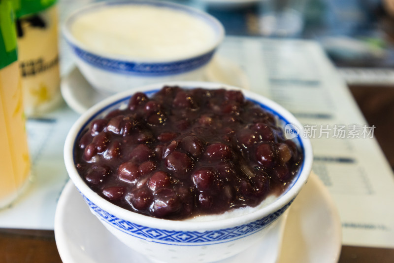 顺德大良红豆双皮奶美食特写