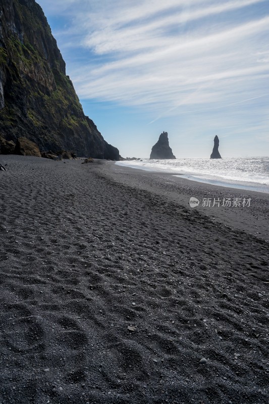 冰岛，维克黑沙滩Reynisfjara