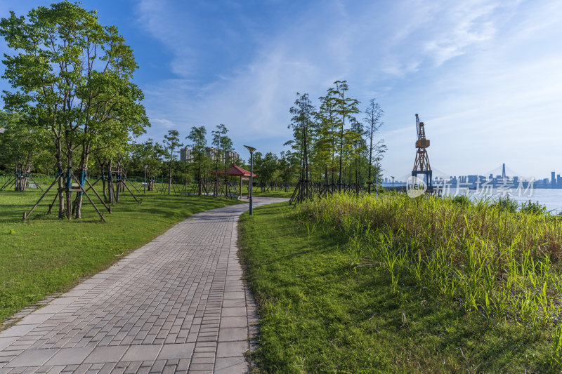 武汉青山江滩公园风景