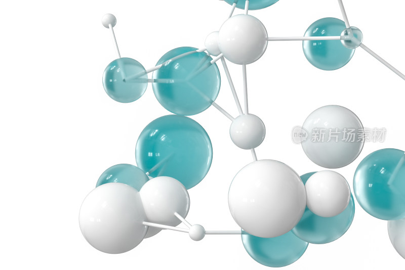 水分子精华液渲染结构展示