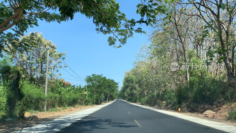 印尼巴厘岛道路街景