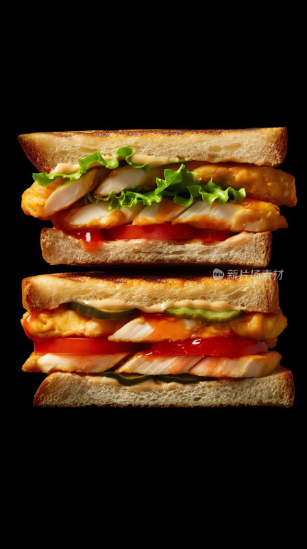 五层丰盛香脆：早餐三明治的诱惑之选