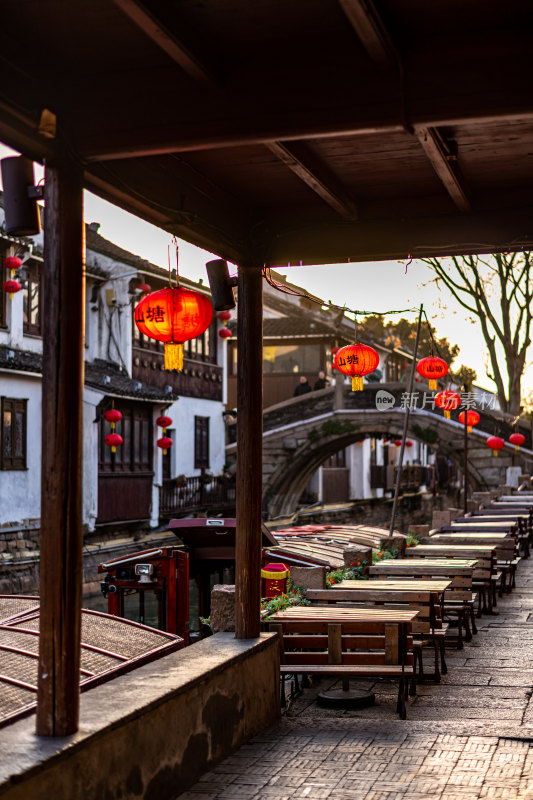 苏州七里山塘山塘街水乡景点景观