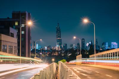 城市街道夜景