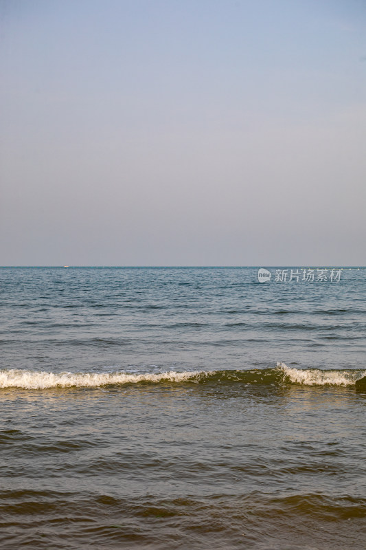 山东日照金沙滩海滨海岸海滩景观