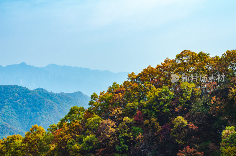 中国河南洛阳白云山风景区秋季风景