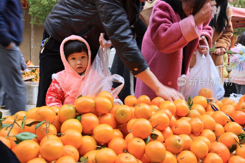 赶大集 购年货 迎新春