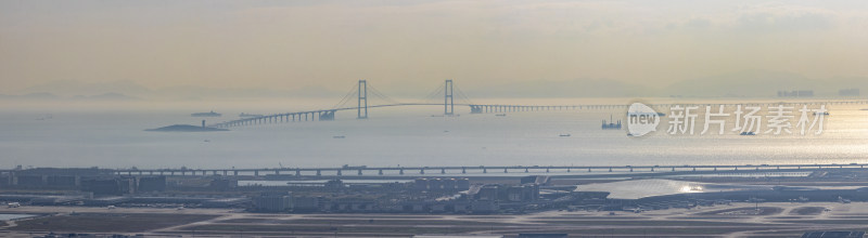 深中通道与深圳机场同框