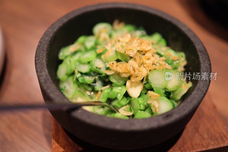中国菜：虾皮青菜