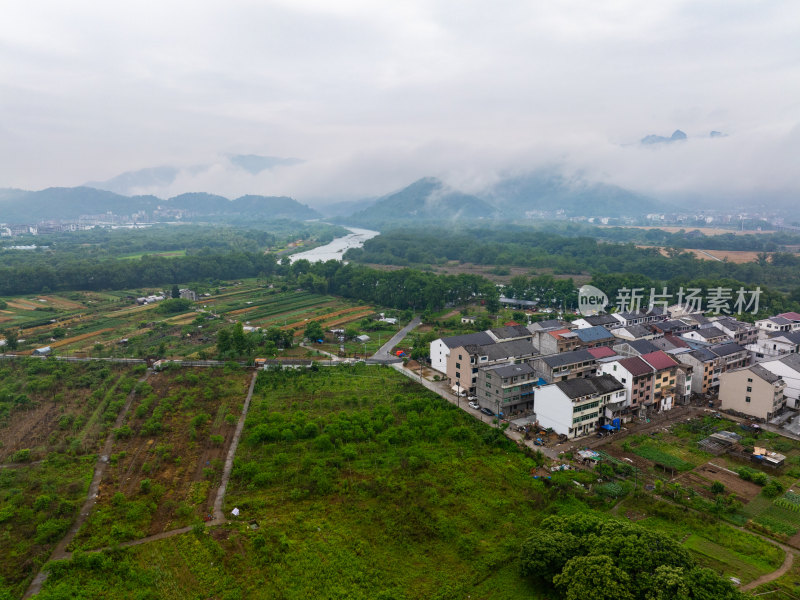 航拍浙江省温州市永嘉县楠溪江自然风光