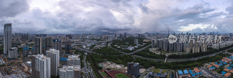 深圳市宝安区新安街道航拍图