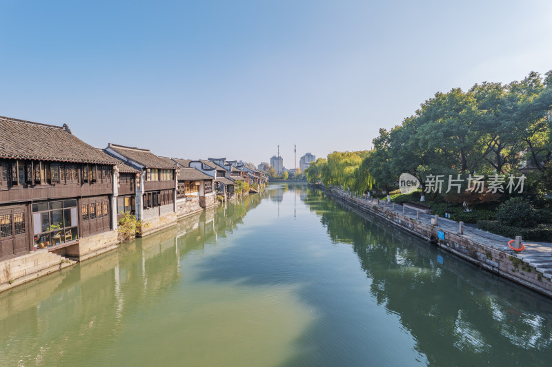 浙江嘉兴芦席汇历史街区水乡景观