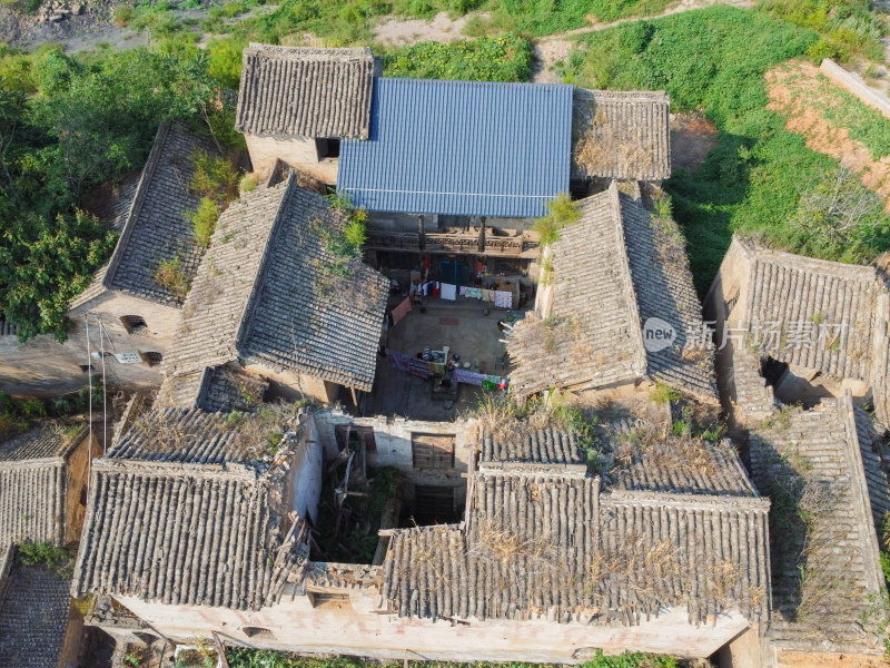 航拍山西省晋城市古建风光