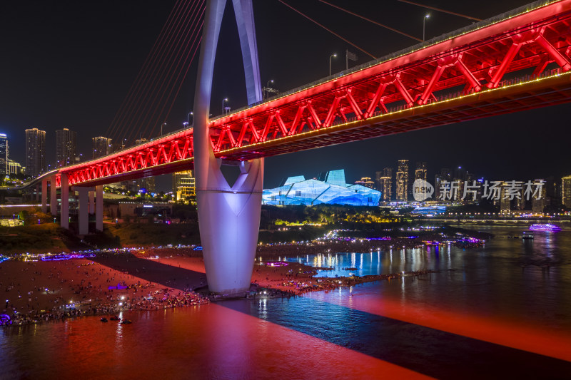 重庆千厮门大桥夜景