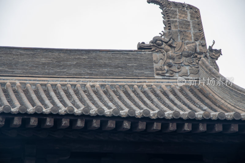 山西大同华严寺屋顶装饰