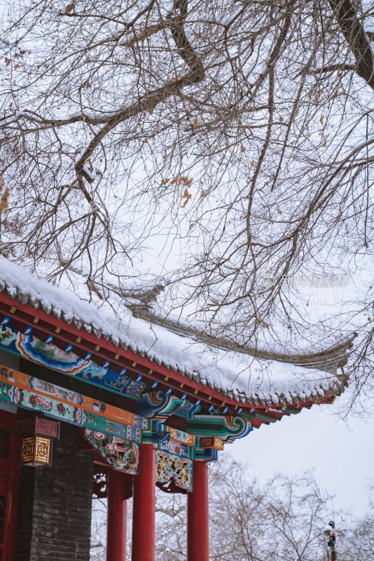 古建筑雪景