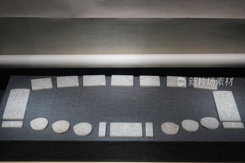 陈列展示的多样石材样品