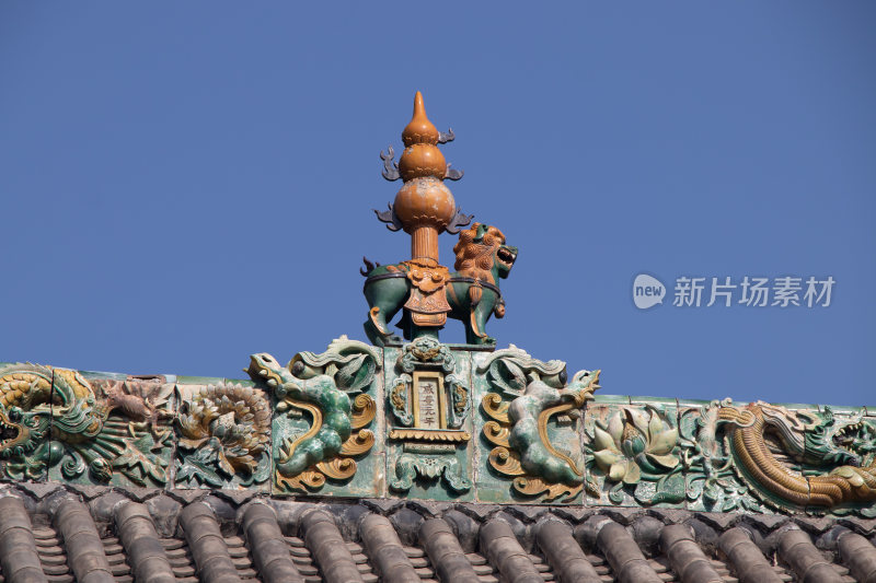 山西长治崇庆寺屋顶装饰